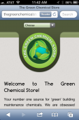 The Green Chemical Store Smartphone